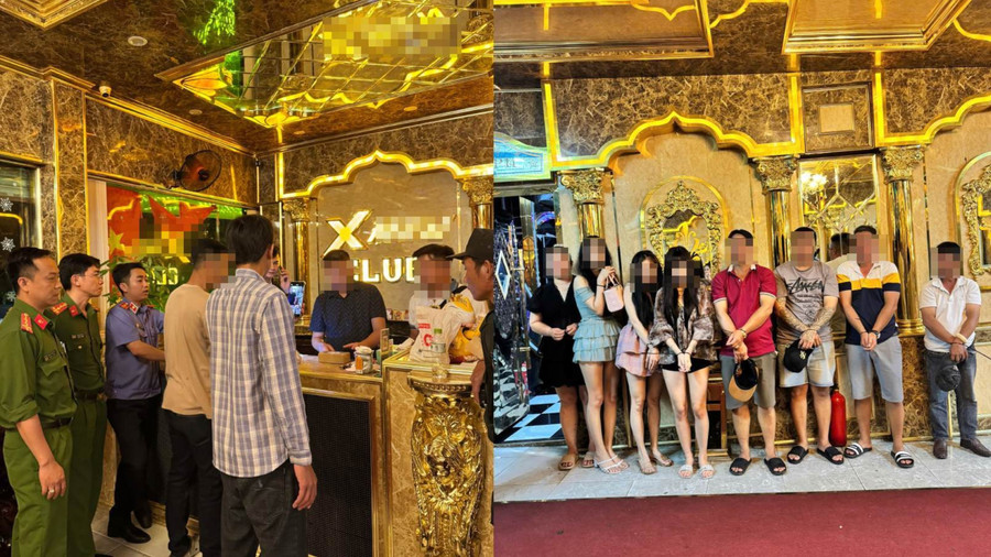 Các đối tượng liên quan đến vụ án bị cơ quan công an xử lý. Ảnh: Tiến Tầm.