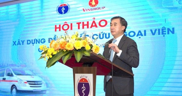 GS.TS Trần Văn Thuấn - Thứ trưởng Bộ Y tế, Chủ tịch Hội đồng Y khoa Quốc gia nhấn mạnh: Khi chuỗi cấp cứu ngoại viện vận hành thông suốt, số người được cứu sống tăng rõ rệt, hậu quả do tai nạn, thảm họa hay bệnh lý cấp tính giảm thiểu đáng kể.