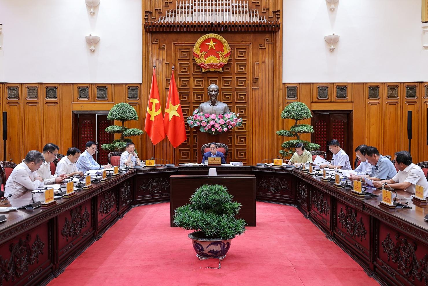 Thủ tướng Chính phủ chủ trì cuộc họp của Ban Thường vụ Đảng ủy Chính phủ. Ảnh: VGP