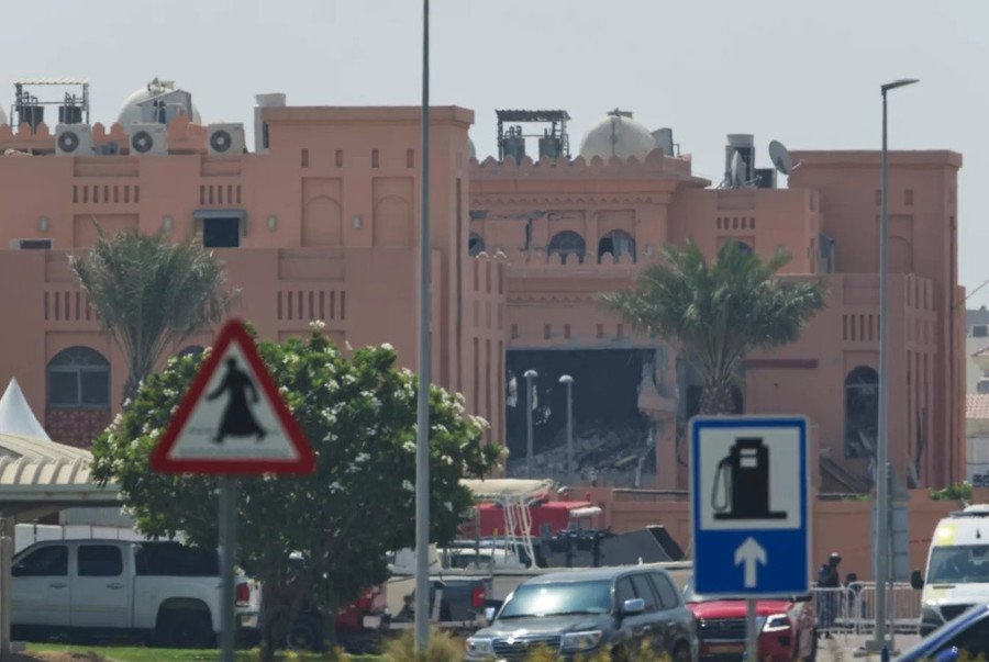 Tòa nhà tại Doha bị Israel tấn công hôm 9 tháng 9.