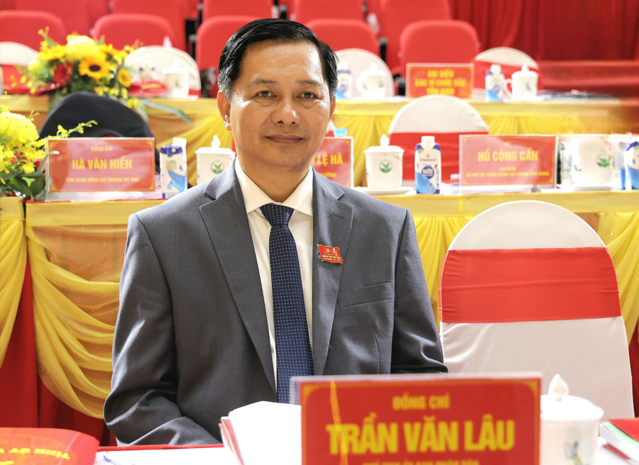 Ông Trần Văn Lâu, tân Bí thư Tỉnh ủy Vĩnh Long. (Ảnh: Phạm Trung)