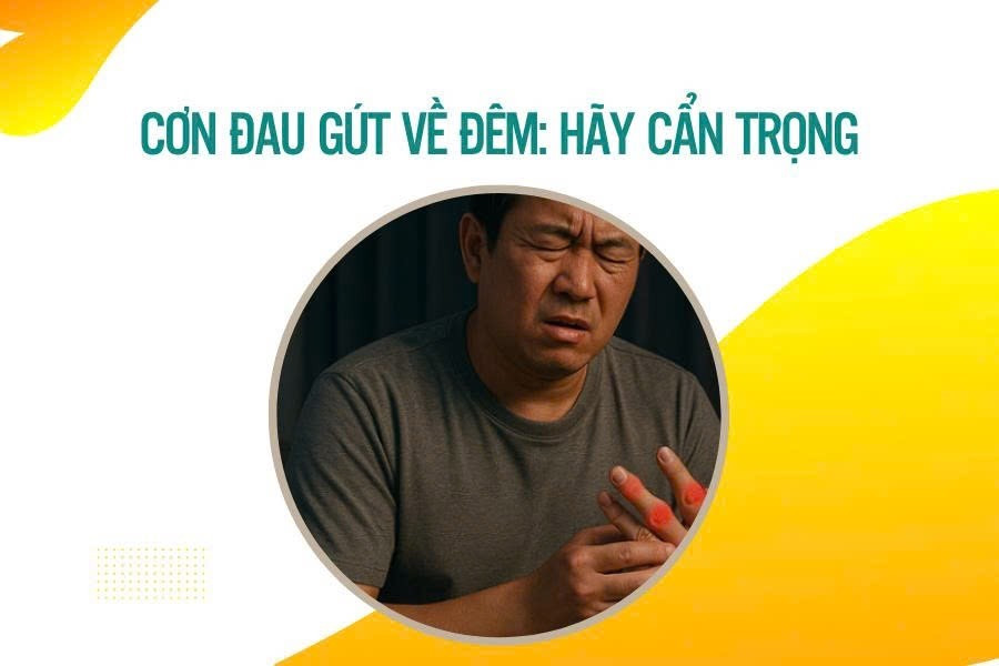 Cơn đau gút về đêm: Hãy cẩn trọng