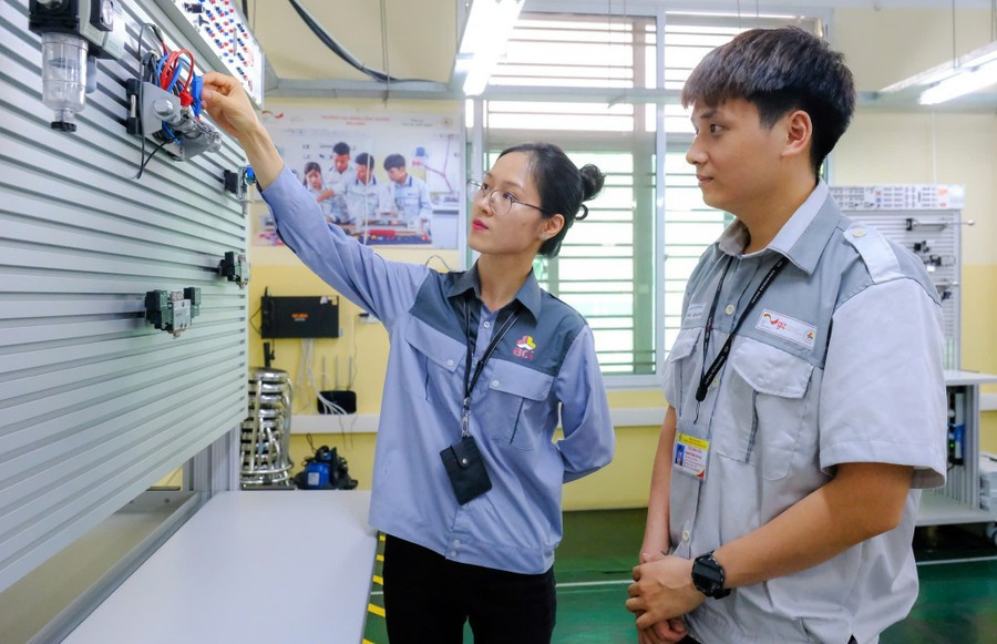 Sinh viên Trường Cao đẳng Công nghiệp Bắc Ninh. image.jpg