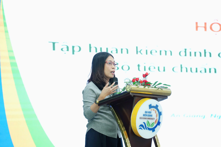 Thạc sĩ Lê Thị Kiều Diễm phát biểu kết luận Hội nghị. tap-huan.jpg