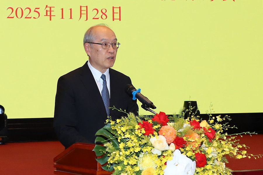 Chánh án Tòa án nhân dân tối cao Trung Quốc Trương Quân phát biểu tại Hội nghị.