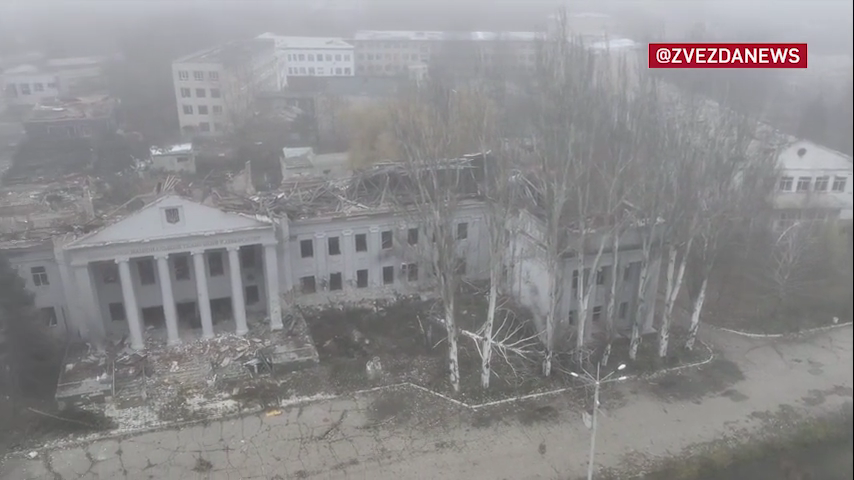 Công bố hình ảnh đầu tiên thành phố Krasnoarmeysk sau trận chiến quyết liệt