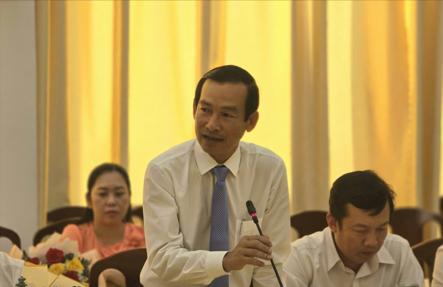 Ông Lê Thanh Tâm, Giám đốc Sở Tài chính TP Cần Thơ phát biểu sau khi nhận quyết định bổ nhiệm. z7303869741549-409c042878f0e9e2930215c232ced240-643.jpg