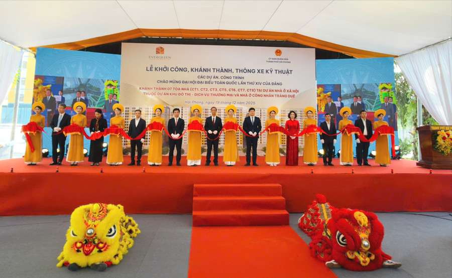 Lãnh đạo thành phố cắt băng khánh thành dự án Nhà ở xã hội Tràng Duệ (phường An Dương). 19-khoi-cong2-6074.jpg