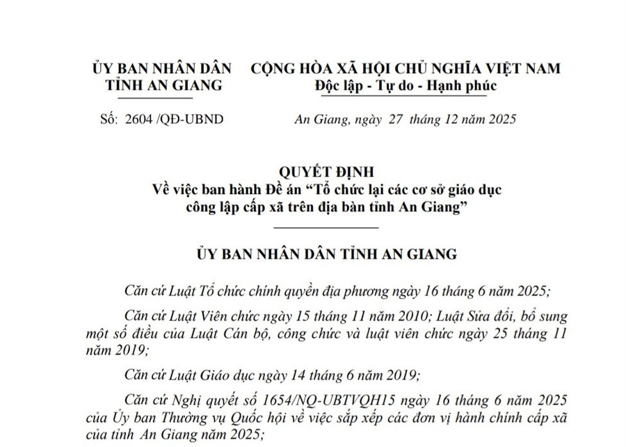 Quyết định Đề án "Tổ chức lại các cơ sở giáo dục công lập cấp xã trên địa bàn tỉnh An Giang". 1000065873.jpg