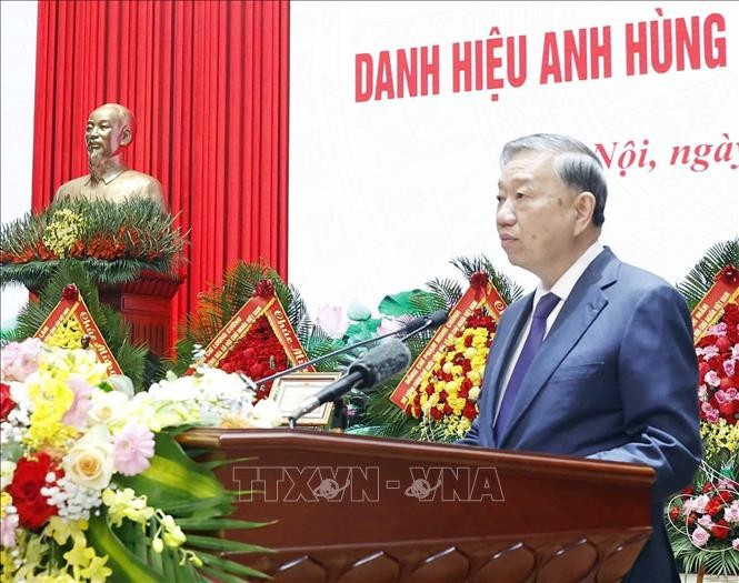 Tổng Bí thư Tô Lâm phát biểu. Ảnh: Thống Nhất/TTXVN