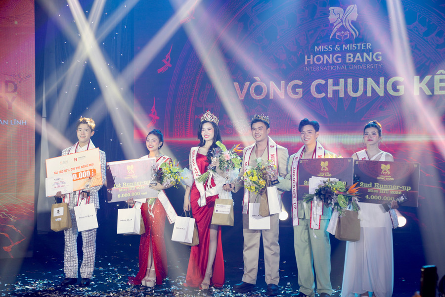 Các Miss & Mister HIU 2026 của Trường Đại học Quốc tế Hồng Bàng. Ảnh: HIU.