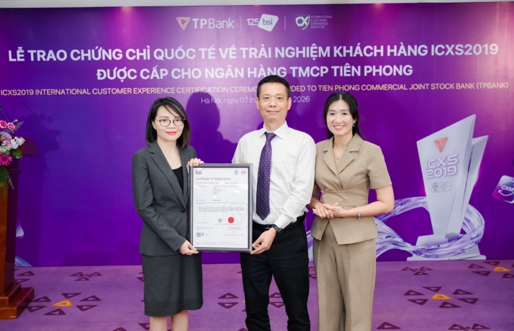 TPBank chính thức trở thành ngân hàng đầu tiên tại Việt Nam chinh phục được chứng chỉ Trải nghiệm khách hàng quốc tế TPBank chính thức trở thành ngân hàng đầu tiên tại Việt Nam chinh phục được chứng chỉ Trải nghiệm khách hàng quốc tế