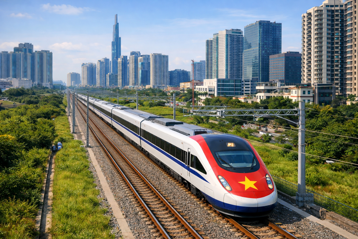 Thiết kế tuyến đường sắt tốc độ cao Bắc - Nam thẳng nhất có thể