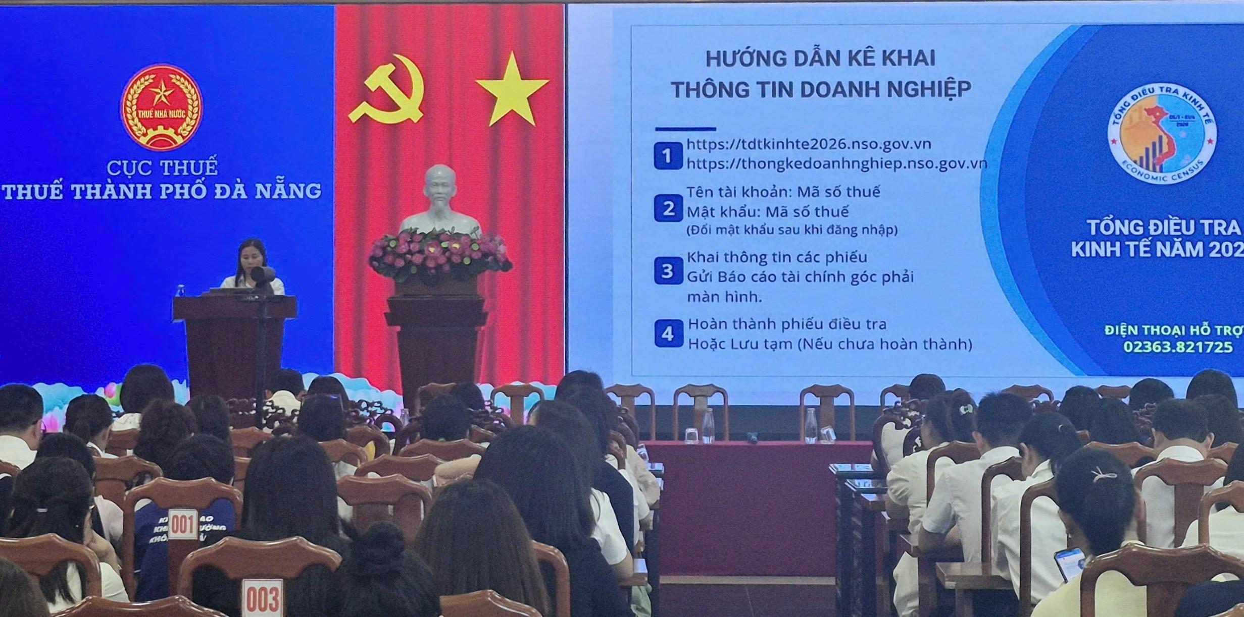 Đà Nẵng tăng tốc giai đoạn 2 Tổng điều tra kinh tế 2026, bảo đảm tiến độ và chất lượng