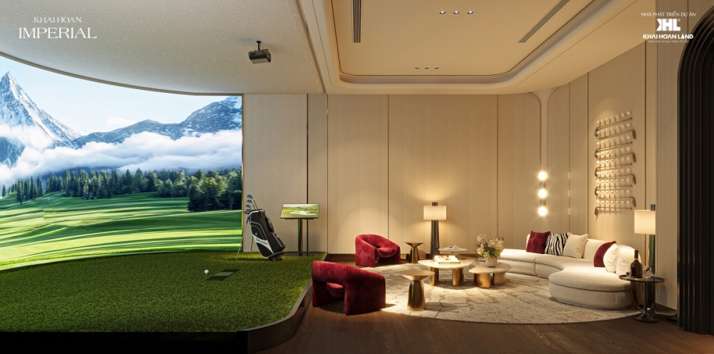 Phòng tập Virtual Golf – nơi các chuyên gia thể hiện sở thích đẳng cấp.