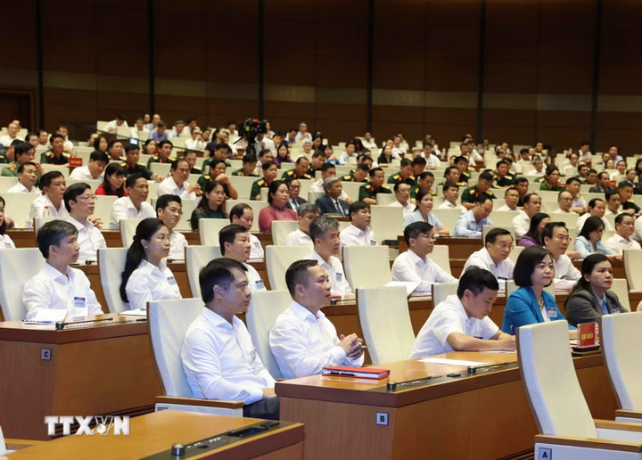 Các đại biểu tham dự cuộc gặp mặt. Ảnh: Thống Nhất/TTXVN